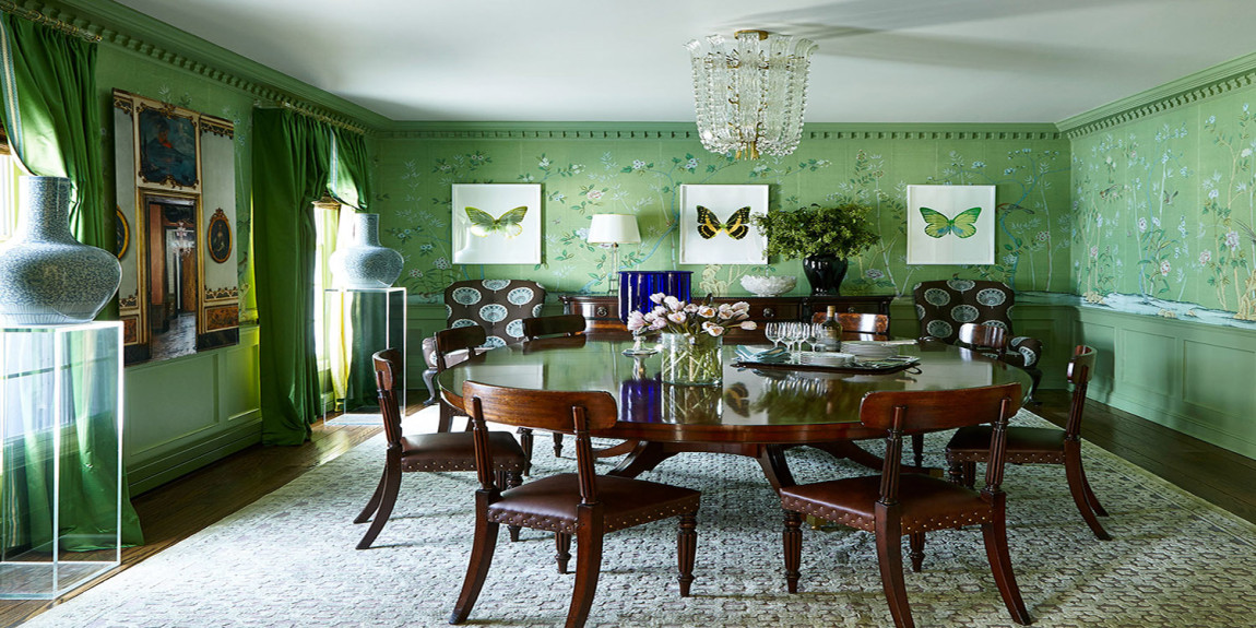 Обои ручная роспись Portobello Emerald Green