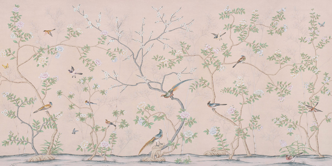 Обои ручная роспись Portobello Gentleman's Pink