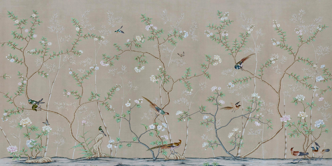 Обои ручная роспись Portobello Lead Grey