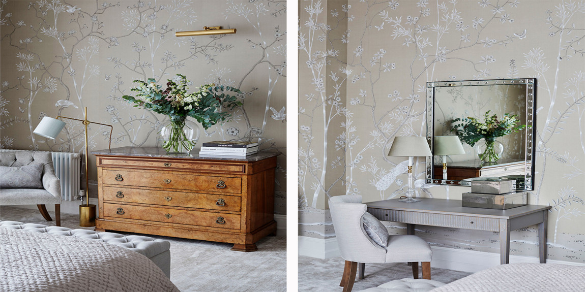 Обои ручная роспись Portobello Lead Grey II