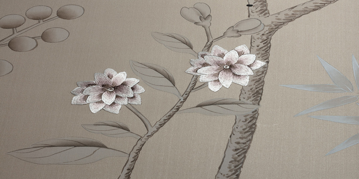 Обои ручная роспись Portobello Lead Grey II