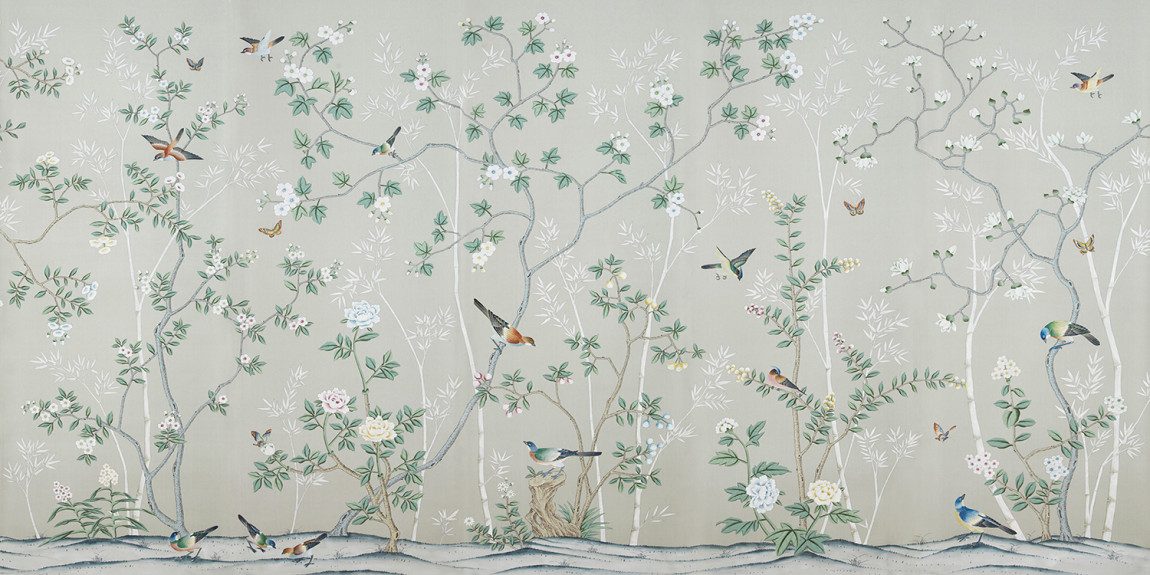 Обои ручная роспись Portobello Pale Grey