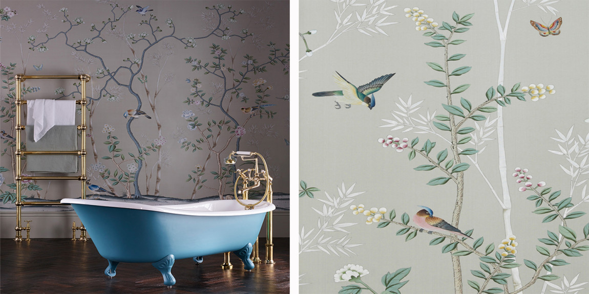 Обои ручная роспись Portobello Pale Grey