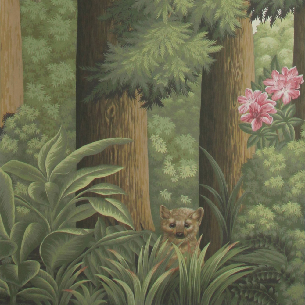 Обои ручная роспись Redwoods Colourway SC-281 on scenic paper