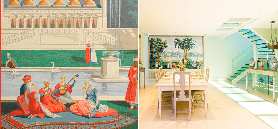 Обои ручная роспись Rives du Bosphore Byzantine on scenic paper