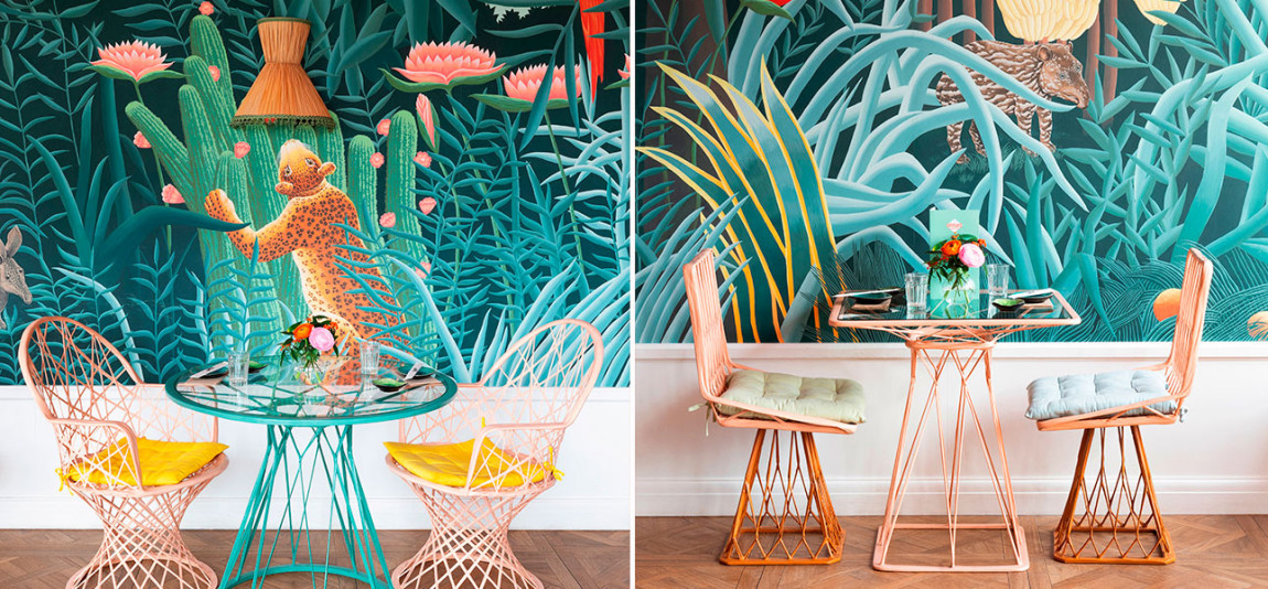 Обои ручная роспись Rousseau Rousseau on scenic paper