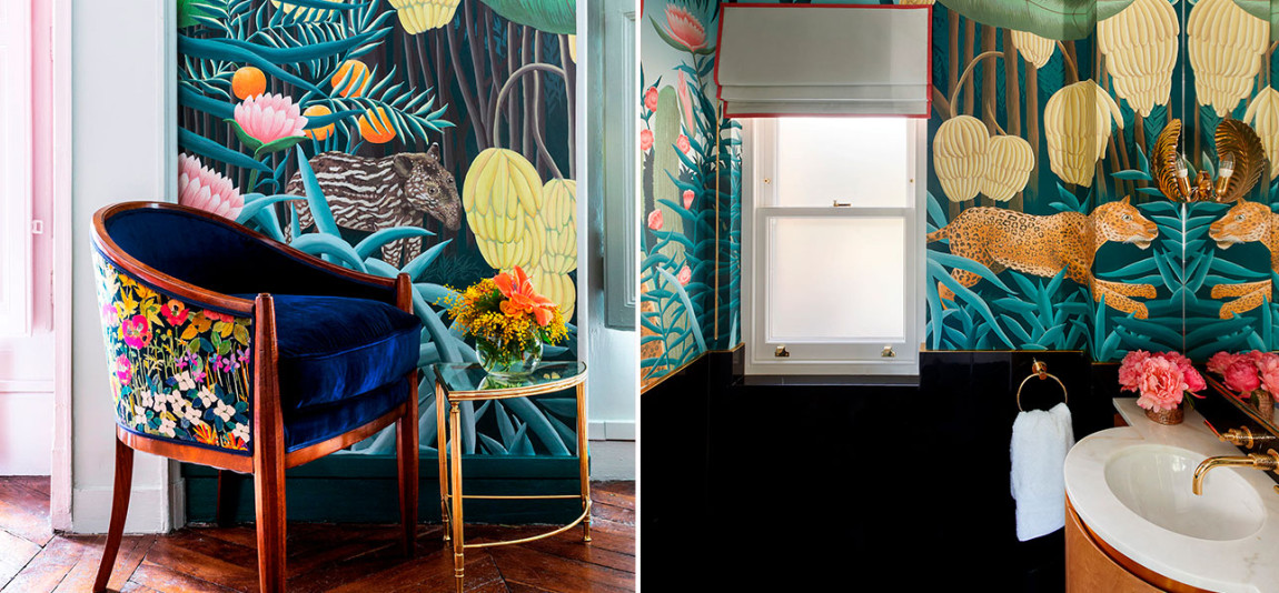 Обои ручная роспись Rousseau Rousseau on scenic paper