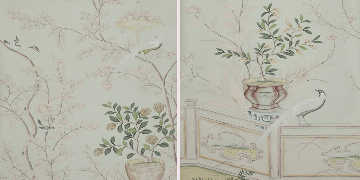 Обои ручная роспись Salon Vert Adam Grey