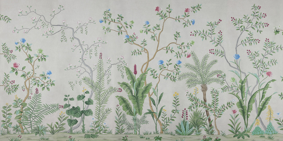 Обои ручная роспись Sans Soucis Crackled Silver