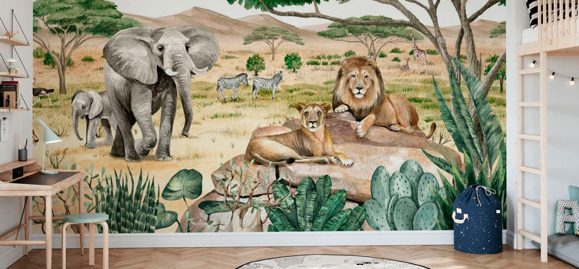 Обои ручная роспись Savannah Secrets