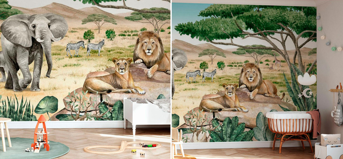 Обои ручная роспись Savannah Secrets