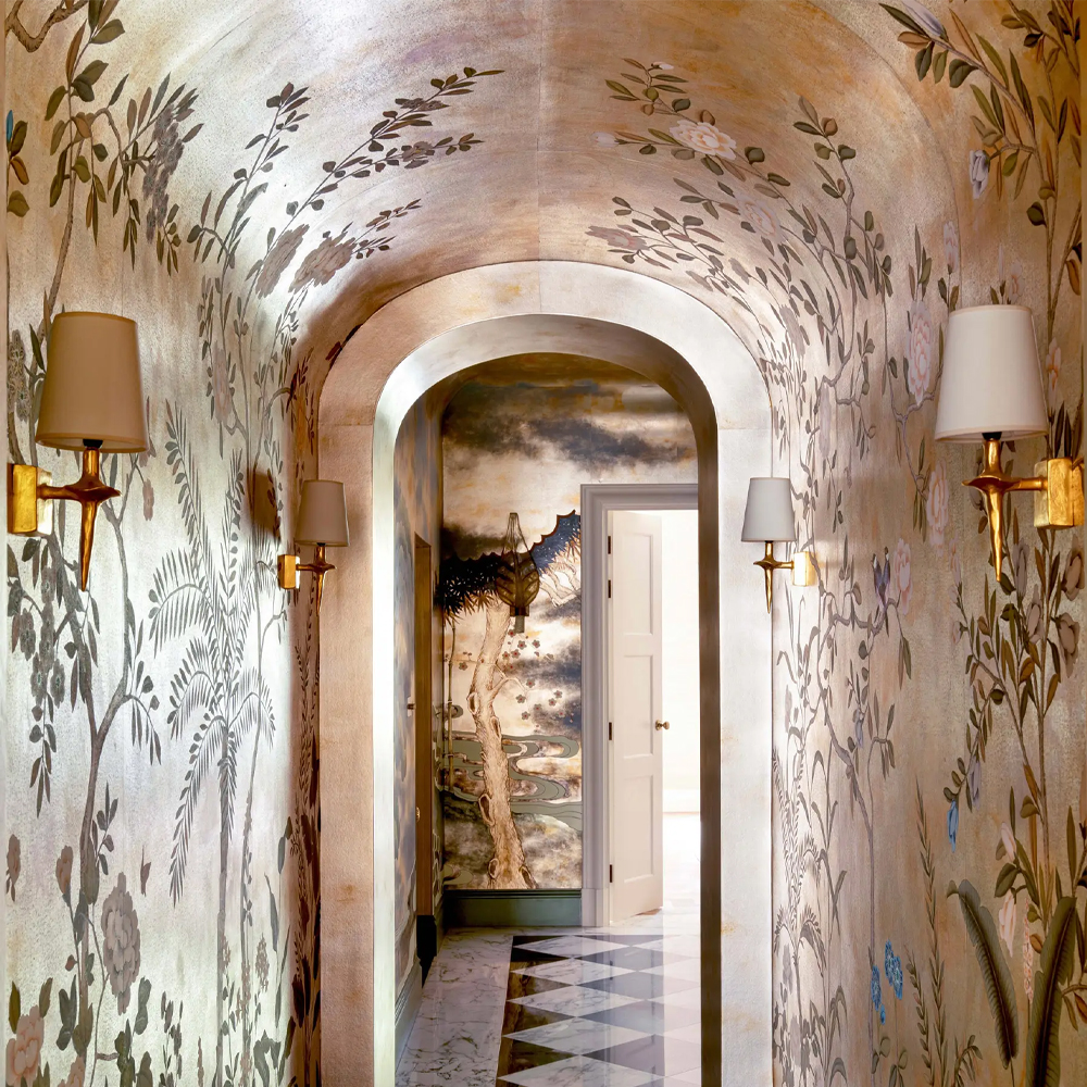 Обои ручная роспись Siam White Metal