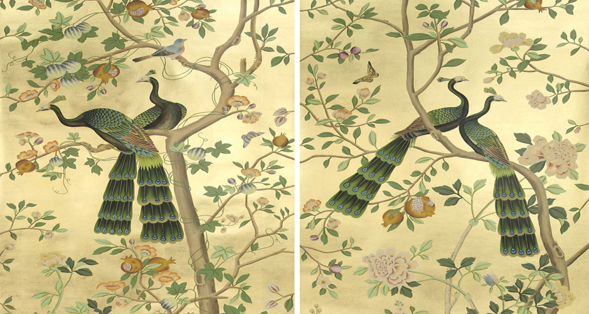 Обои ручная роспись St Laurent Deep Rich Gold