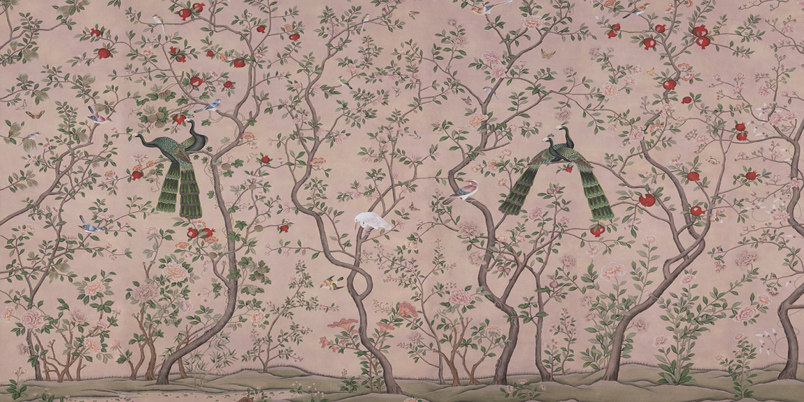 Обои ручная роспись St Laurent Pink