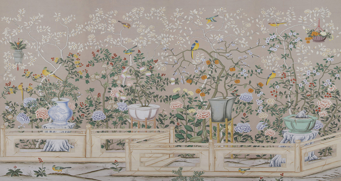 Обои ручная роспись Temple Newsam Almost Mauve