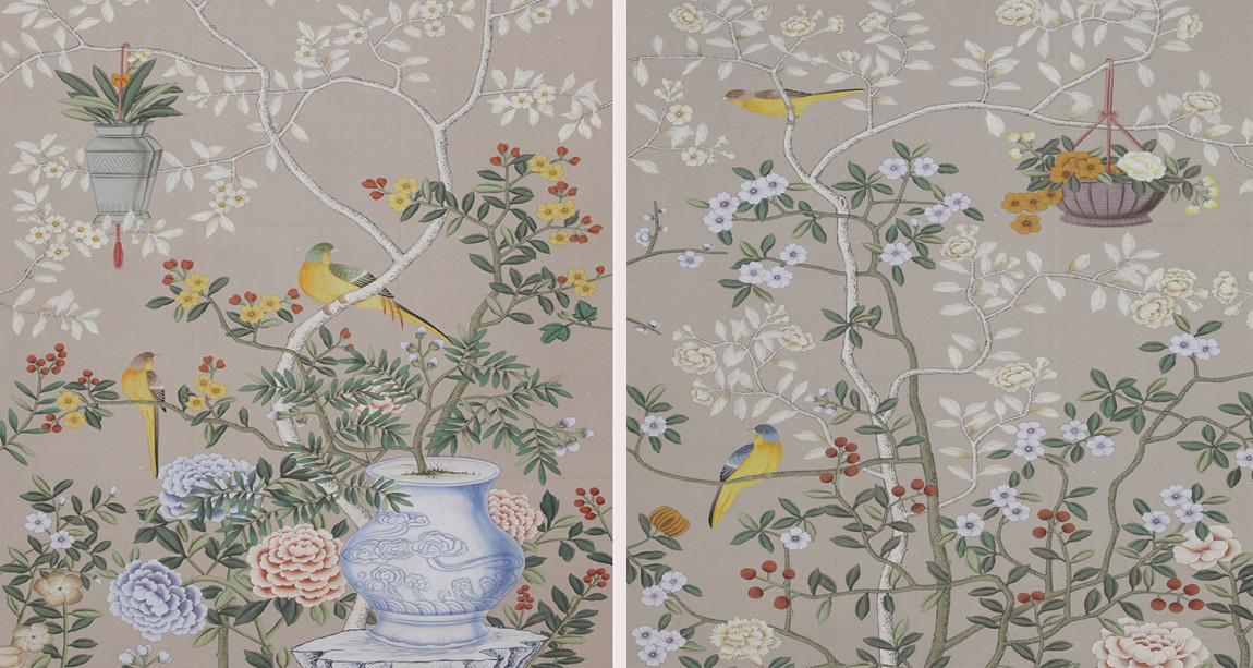 Обои ручная роспись Temple Newsam Almost Mauve