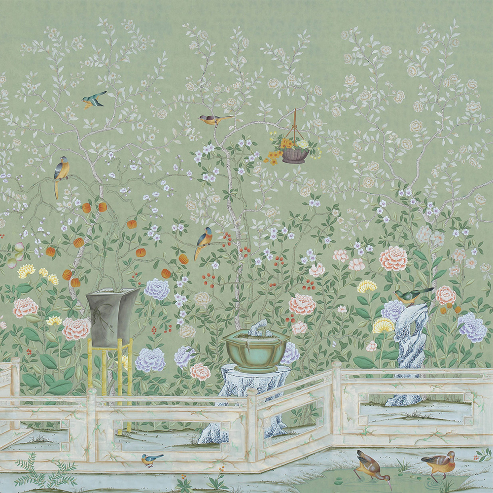 Обои ручная роспись Temple Newsam Mercury Grey