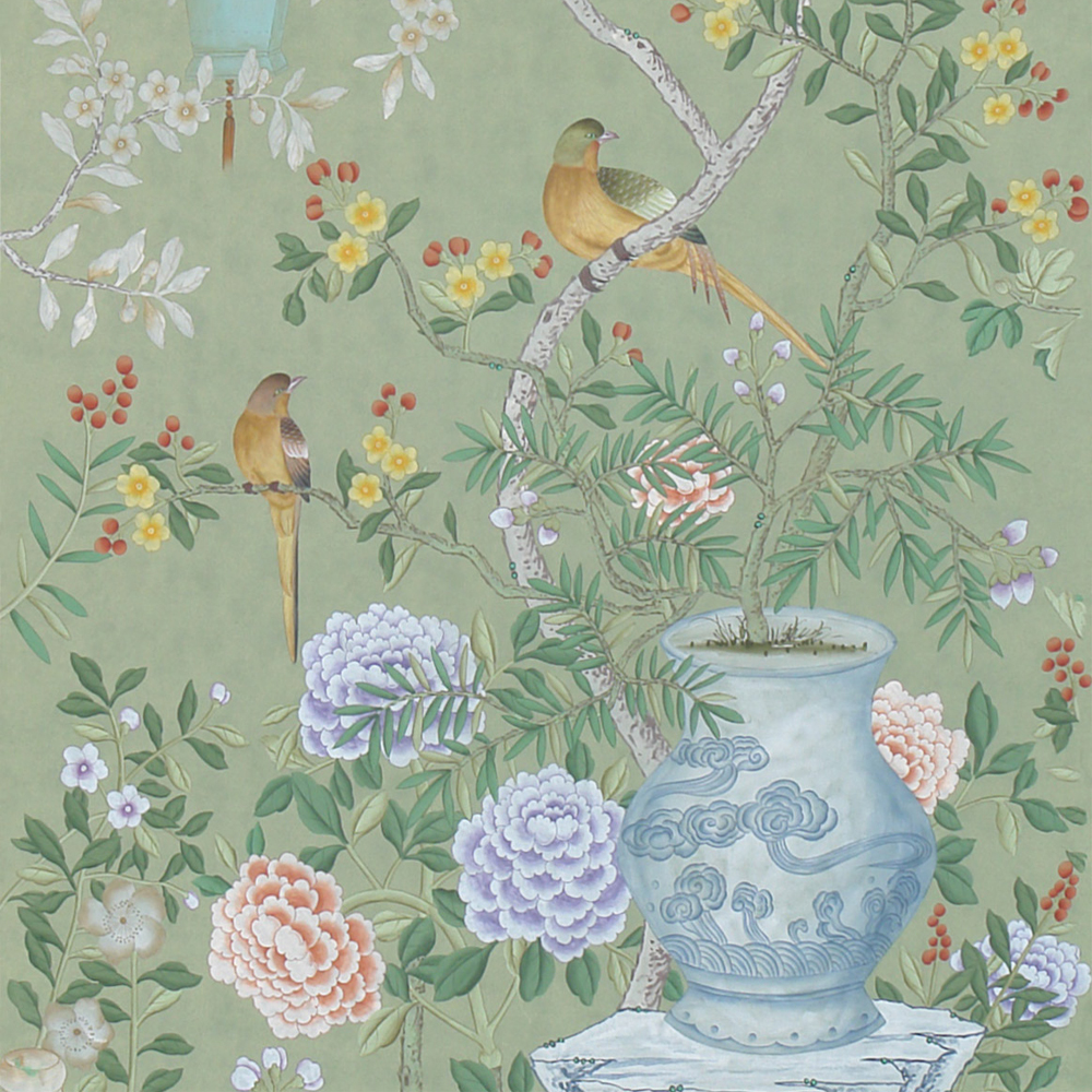 Обои ручная роспись Temple Newsam Mercury Grey