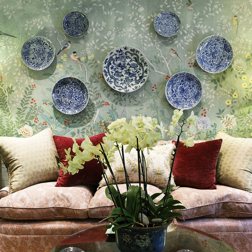 Обои ручная роспись Temple Newsam Mercury Grey