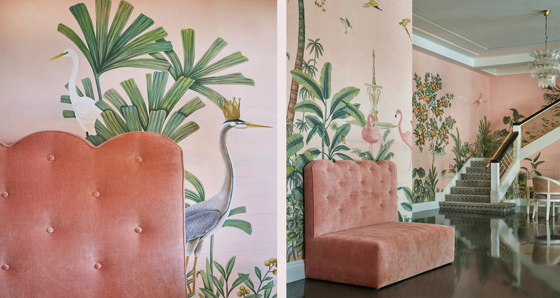 Обои ручная роспись The Colony Edo Hibiscus