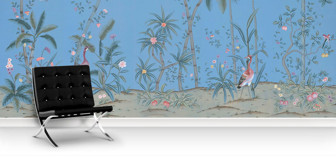 Обои ручная роспись Trevarez Blue