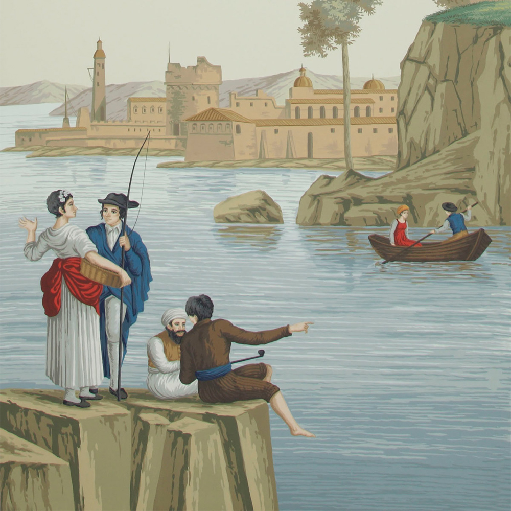 Обои ручная роспись Views of Italy Aurore