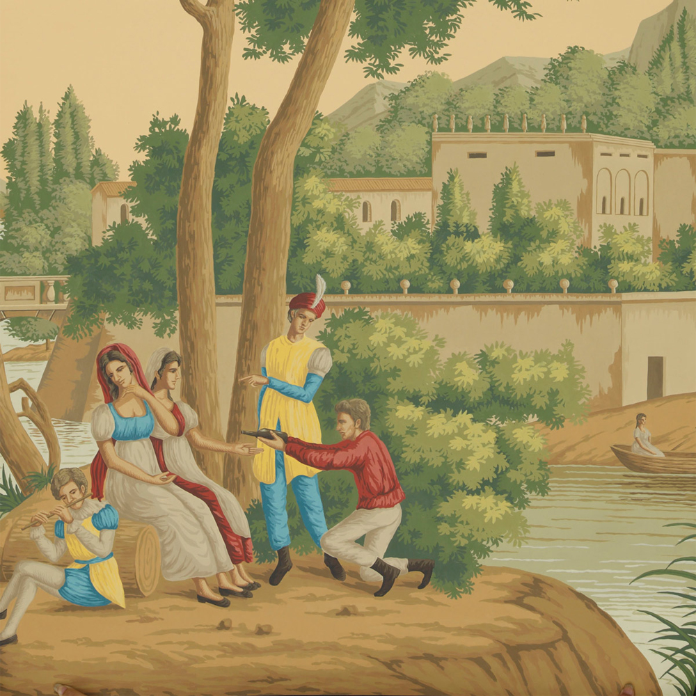 Обои ручная роспись Views of Italy Crepuscule