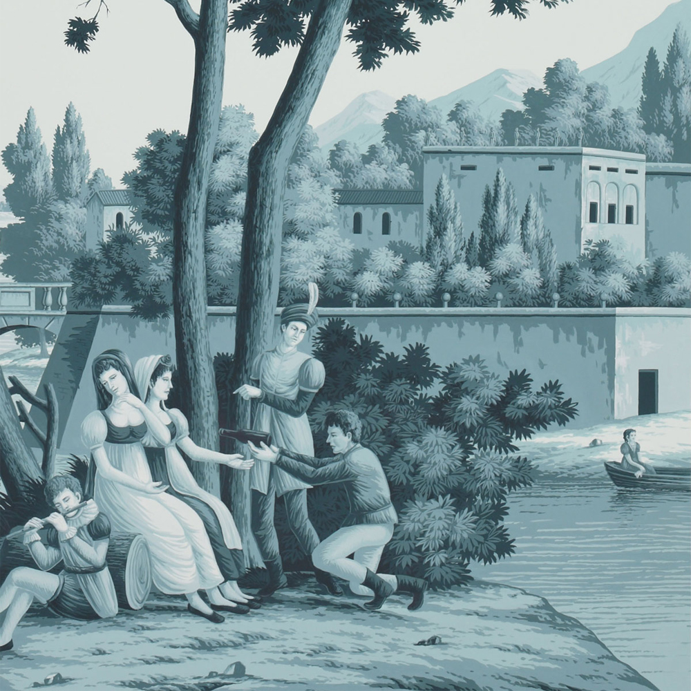 Обои ручная роспись Views of Italy Mare Verde