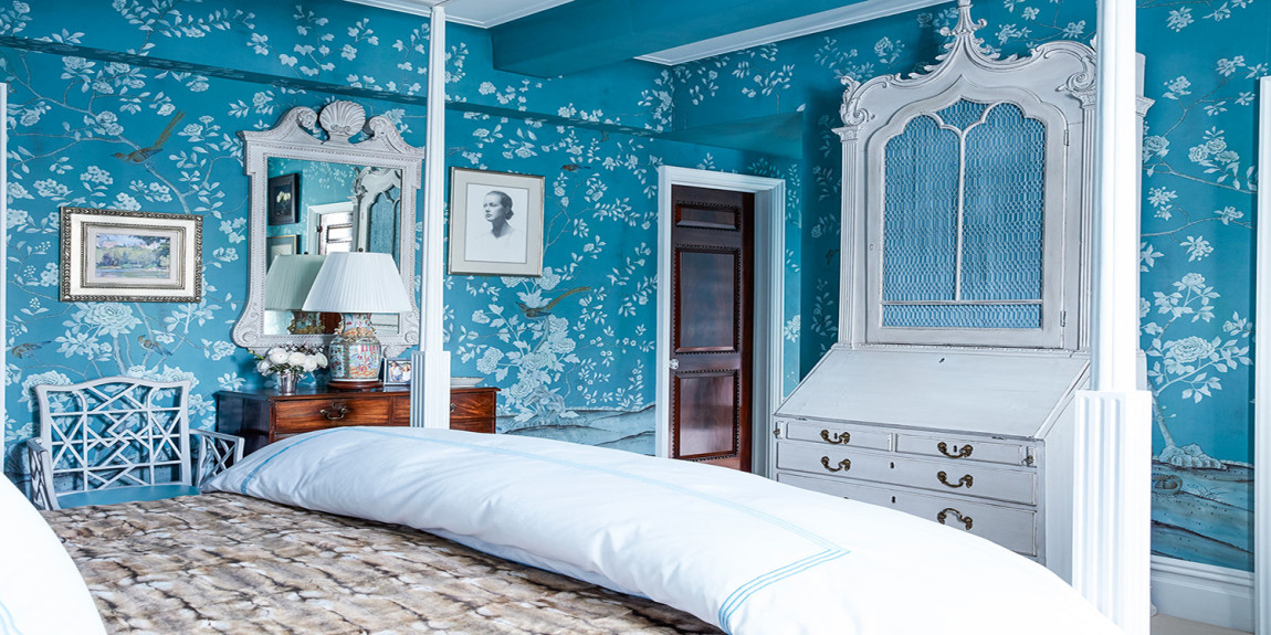 Обои ручной работы Earlham Blue