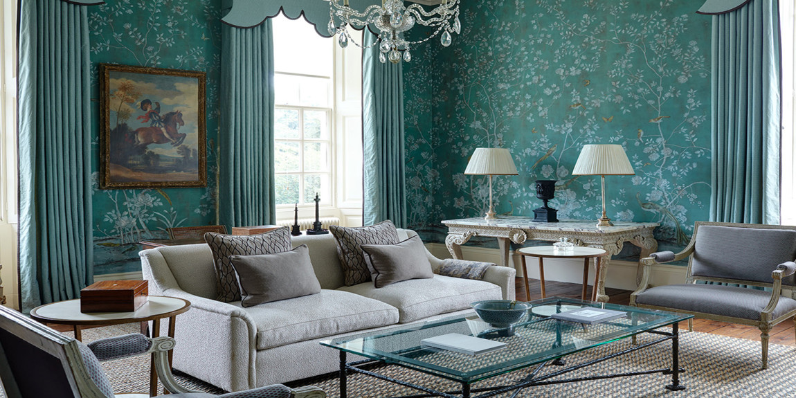 Обои ручной работы Earlham Blue