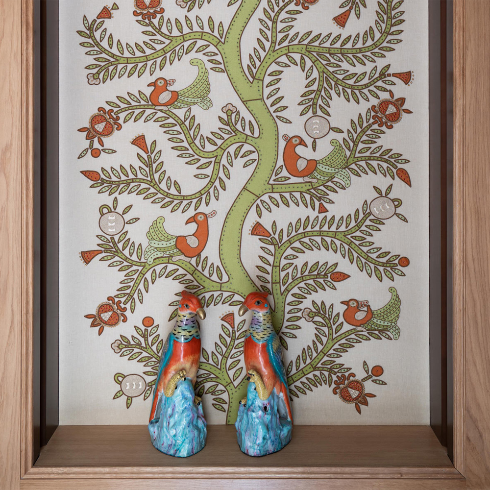 Обои с вышивкой ручной работы Fyodor Original colourway on linen