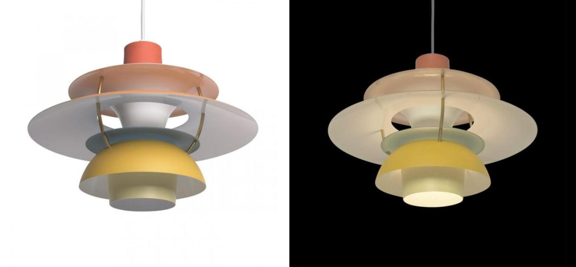 Оранжевый Подвесной Светильник Louis Poulsen PH 5 Poul Henningsen Orange