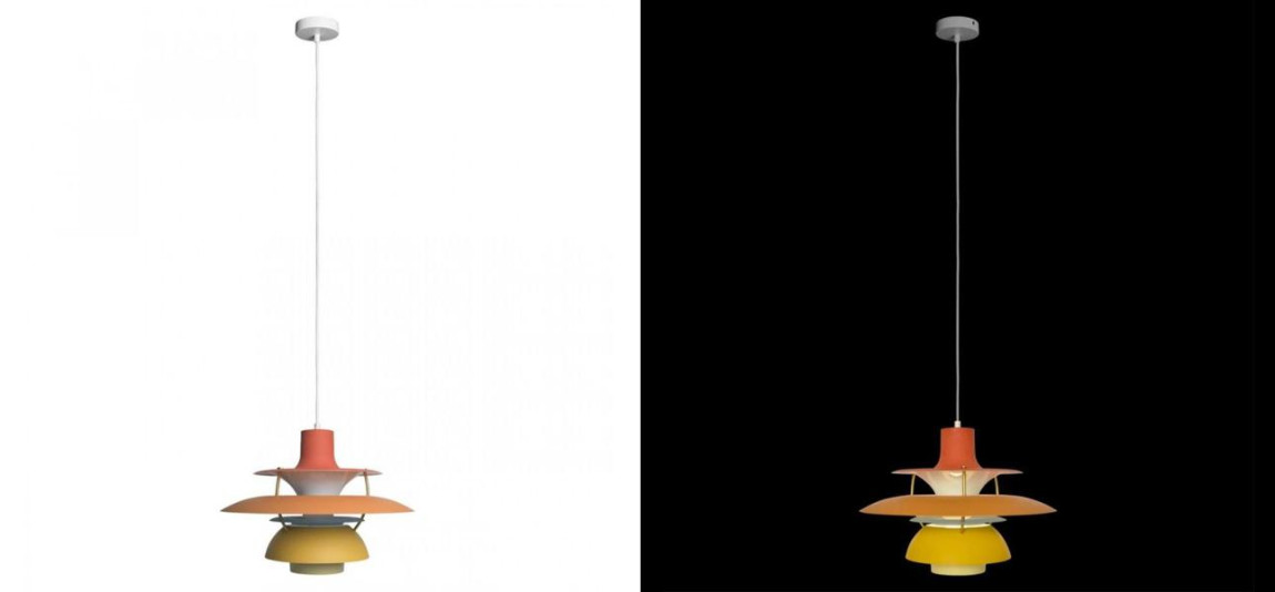 Оранжевый Подвесной Светильник Louis Poulsen PH 5 Poul Henningsen Orange