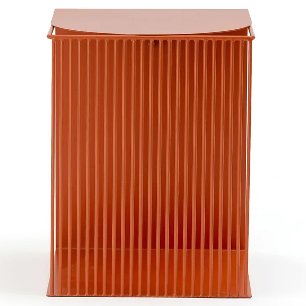 Оранжевый приставной стол из металла Lattice