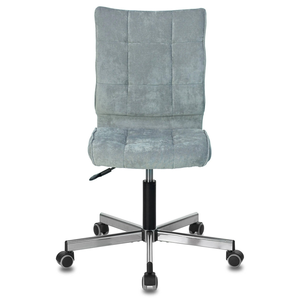 Офисное кресло в серо-голубом велюре Bureaucrats
