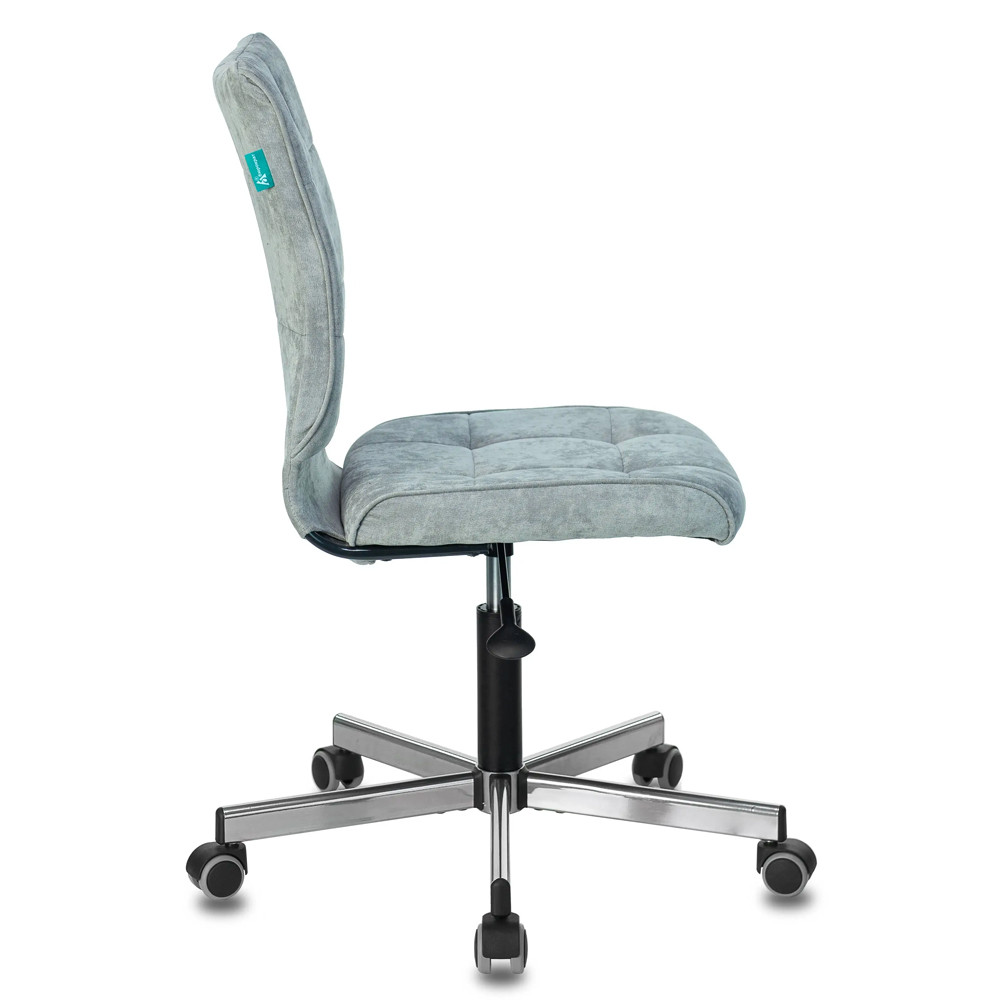 Офисное кресло в серо-голубом велюре Bureaucrats