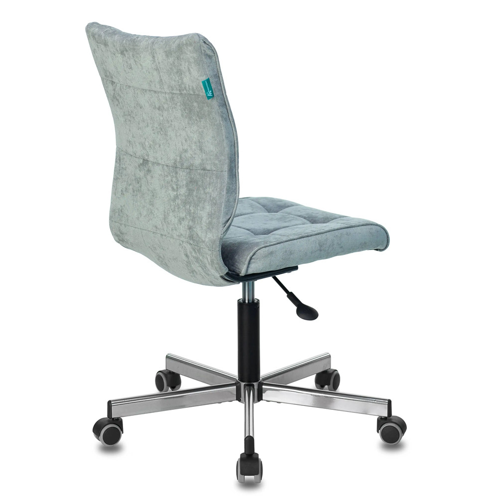 Офисное кресло в серо-голубом велюре Bureaucrats
