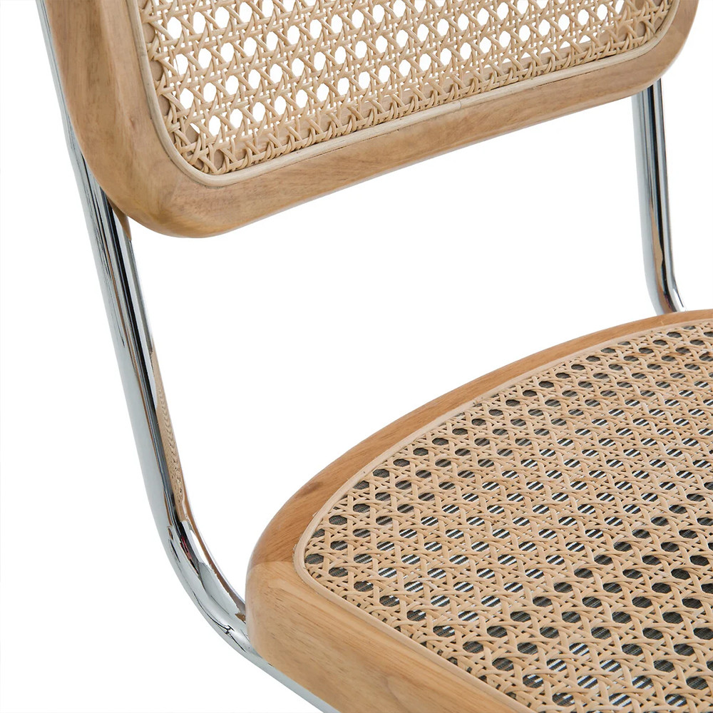 Офисный стул из ротанга на колёсах June Rattan Wicker Chair