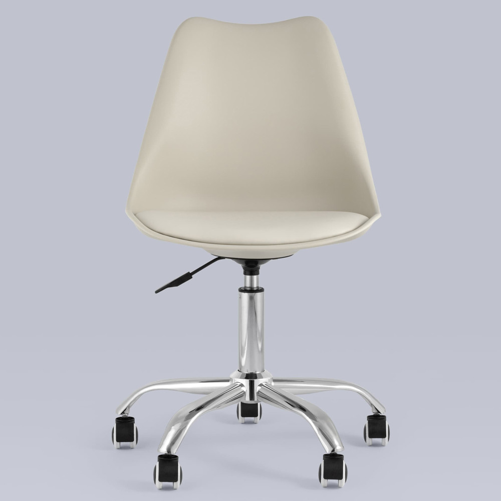 Офисный стул на металлическом основании EGGERY Beige