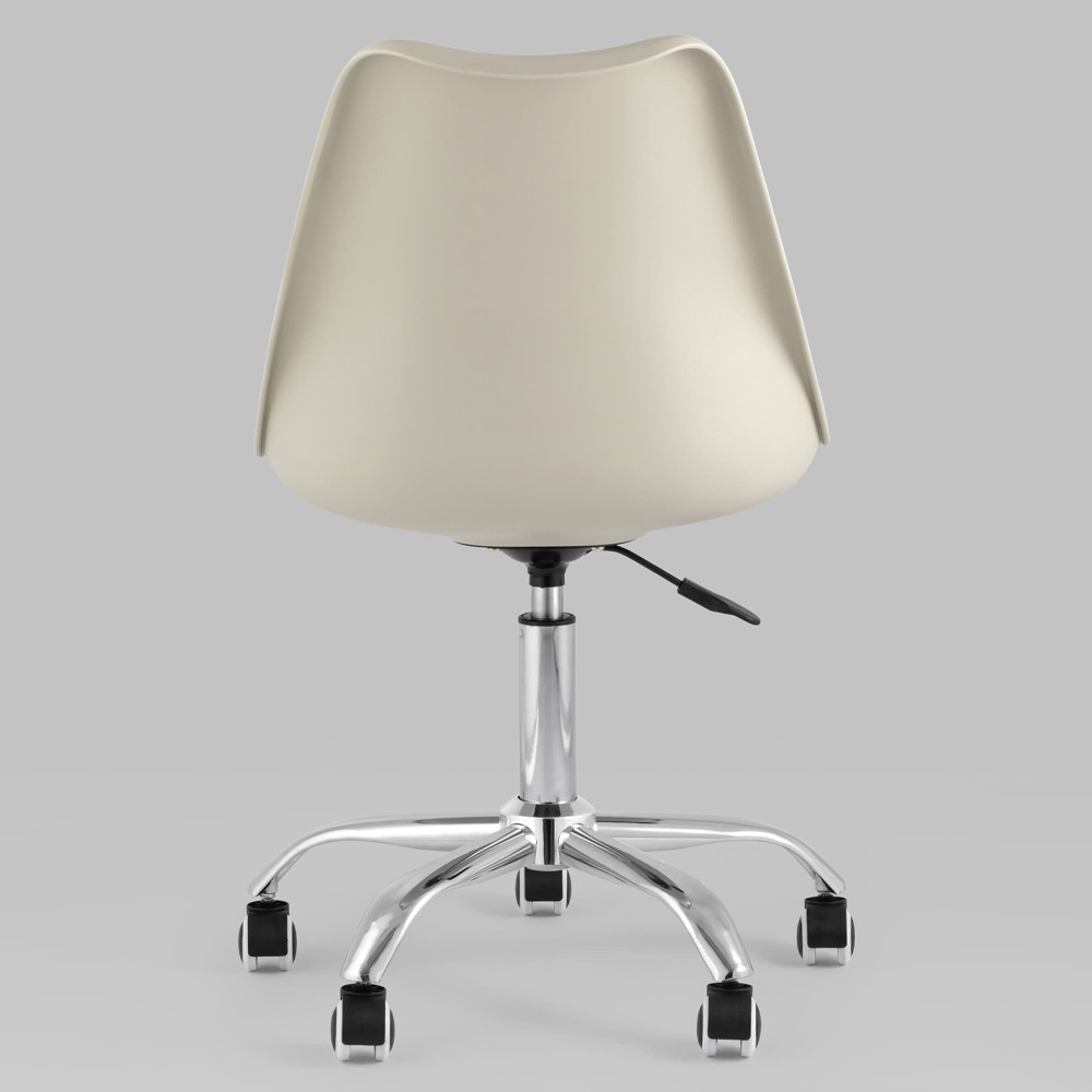 Офисный стул на металлическом основании EGGERY Beige