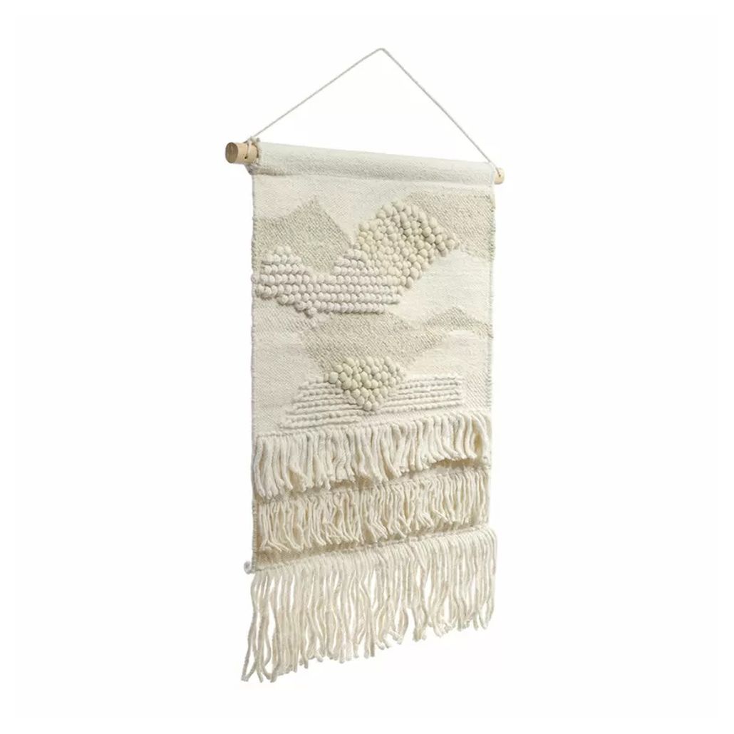Панно из шерсти и хлопка с узором Beige Calista Serene