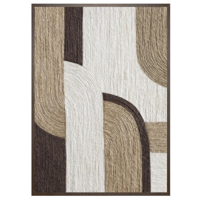 Панно из шнура геометрическая абстракция wall panel line II