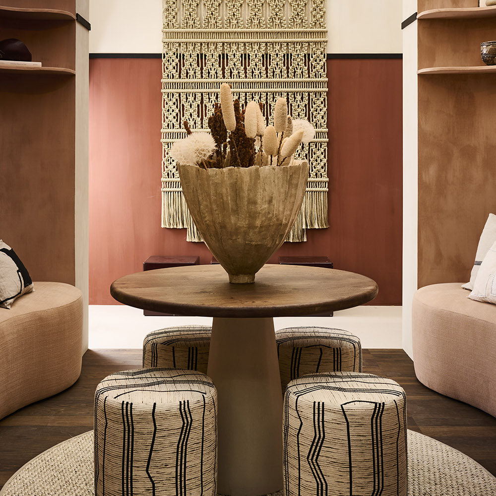 Панно на стену плетеное Макраме бежевый цвет