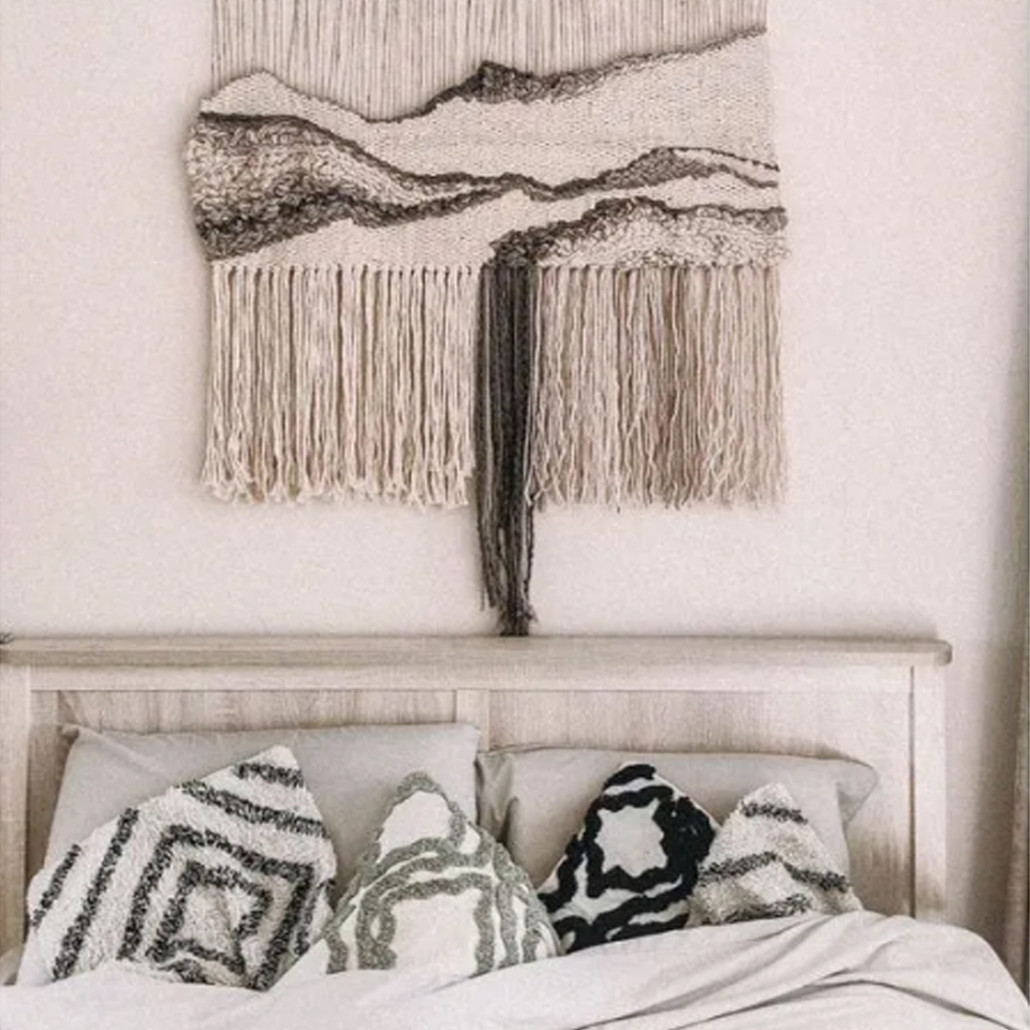 Панно Современный Гобелен ручная работа Туманное Утро