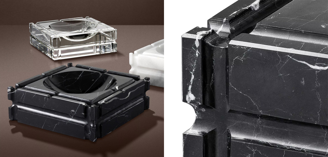 Пепельница Eichholtz Ashtray Nestor Black