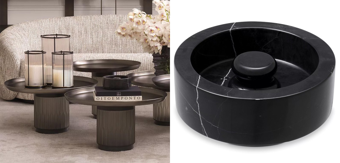 Пепельница Eichholtz Ashtray Poulsen Black