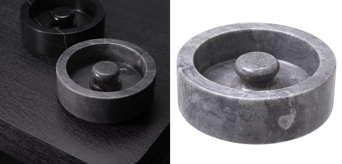 Пепельница Eichholtz Ashtray Poulsen Grey