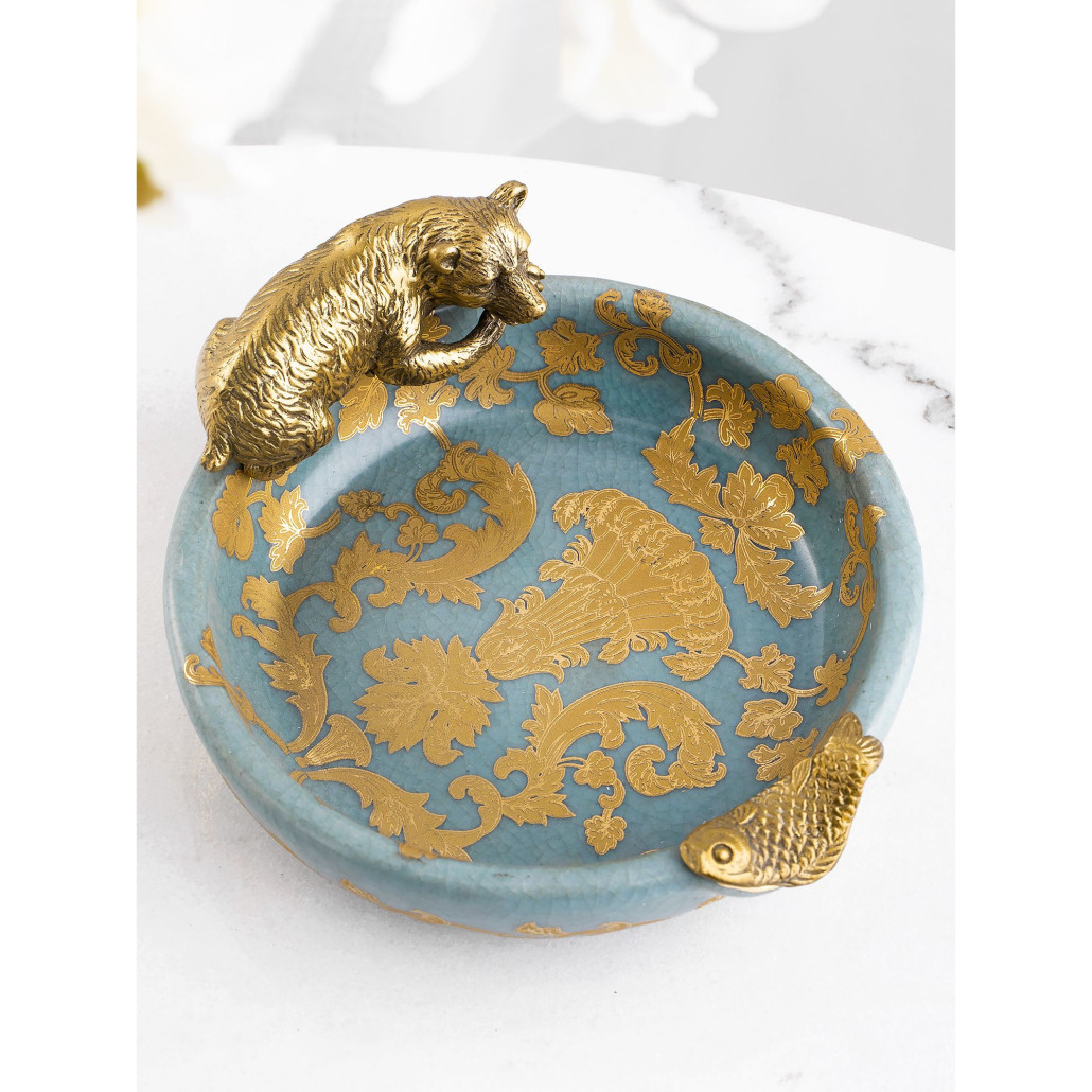 Пепельница фарфоровая Bear