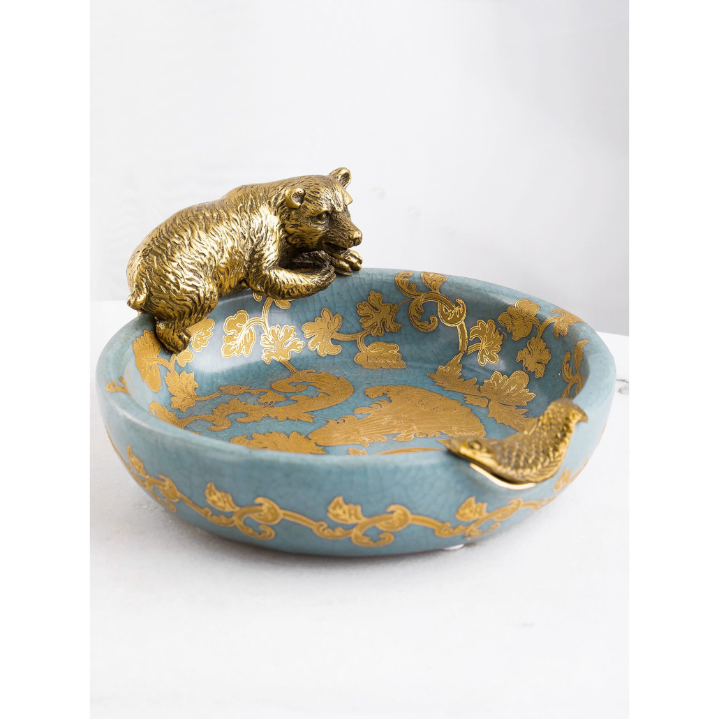 Пепельница фарфоровая Bear