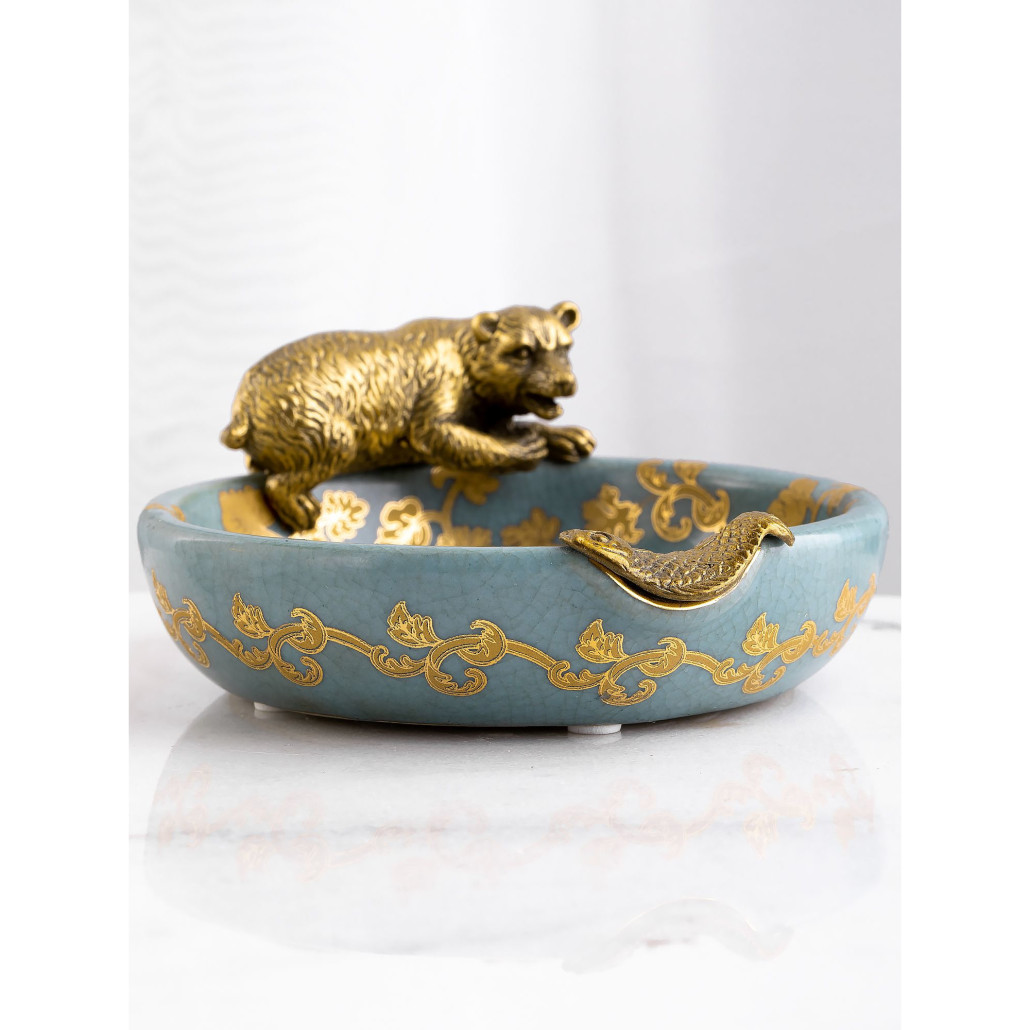 Пепельница фарфоровая Bear
